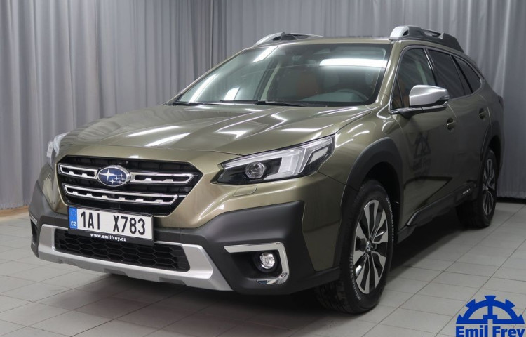 Subaru Outback TOURING 4X4 AWD + hnědá kůže.