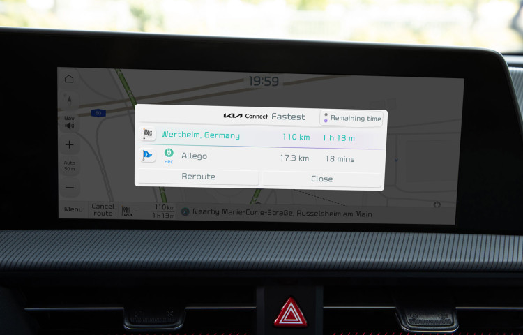 Aktualizace softwaru Kia s plánováním trasy pro elektromobily