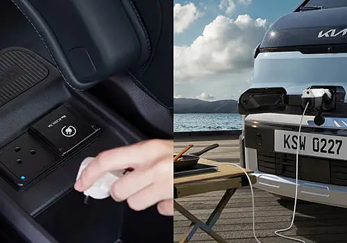 V2L (Vehicle-to-Load) v nákladovém prostoru