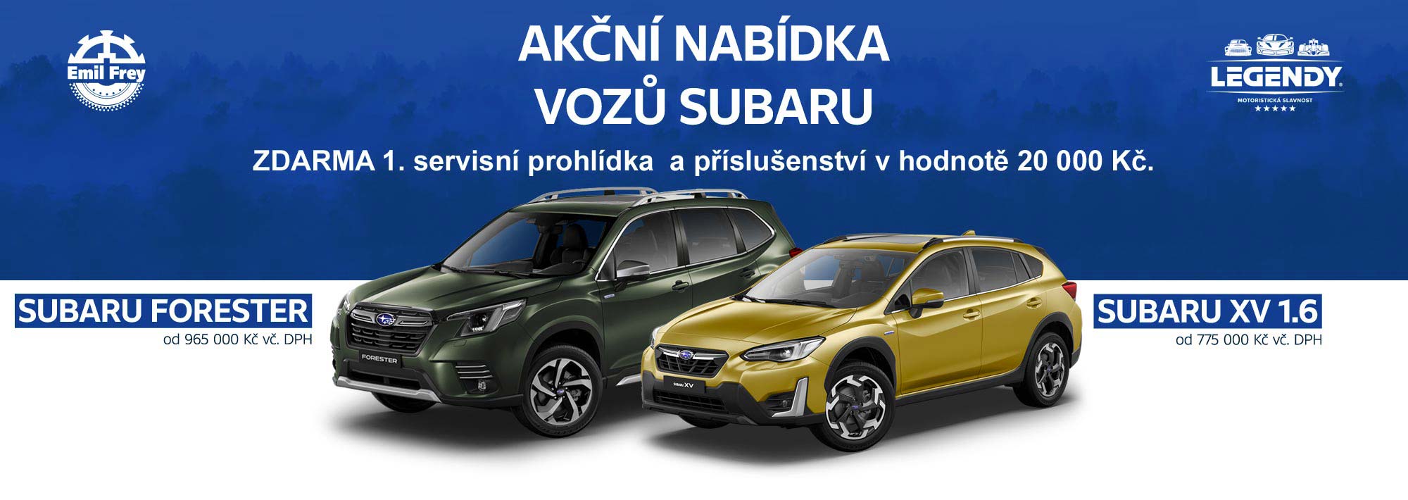 Emil Frey ČR: Subaru, Impreza, Forester, Outback, XV, Emil Frey