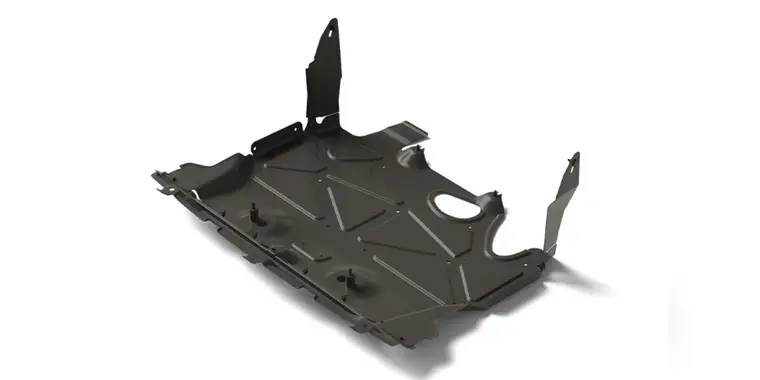 Ocelový ochranný kryt motoru